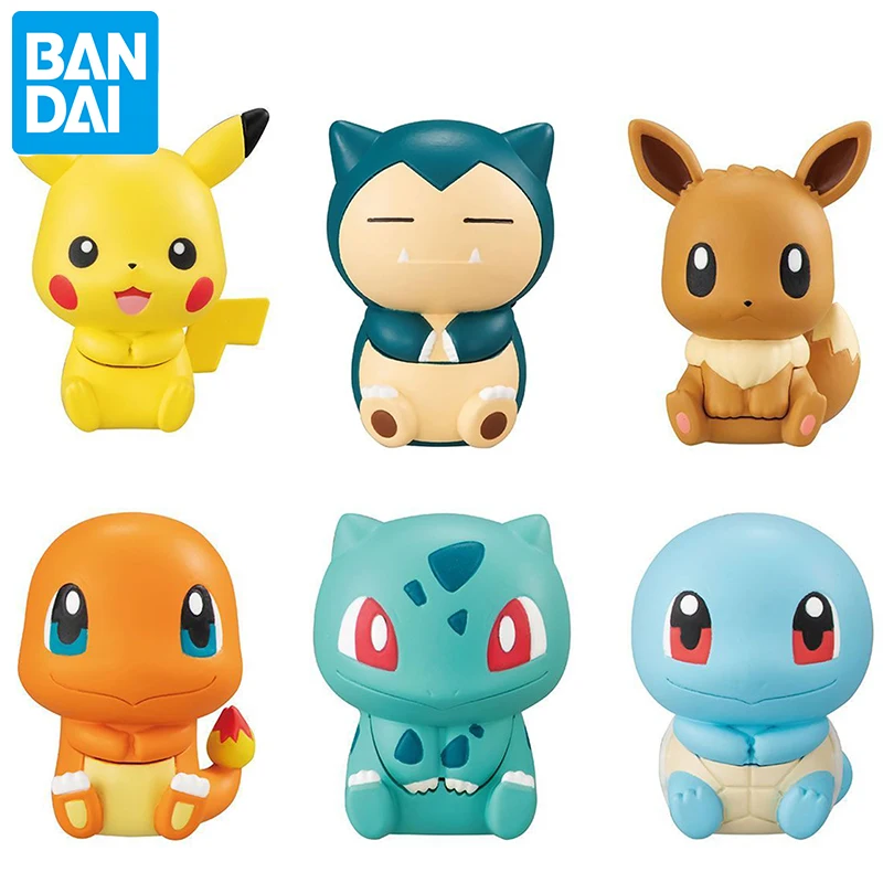 

Bandai Genuine Pokemon Gashapon Page Clip Anime Pikachu Eevee Action Figure Model Toys Squirtle Bulbasaur Folder for Kids Gift