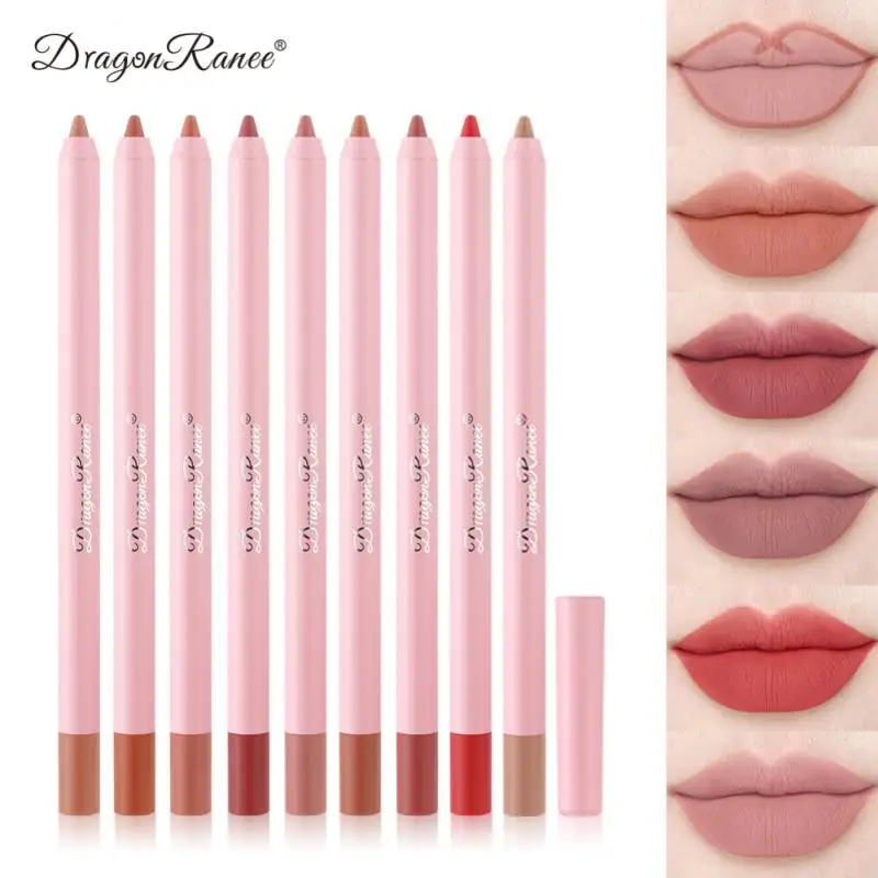 

12 Colors Single Lipstick Lip Liner Matte Waterproof And Sweatproof Lipstick No-stick Cup Not Blooming Biting Lip Lipstick Pen