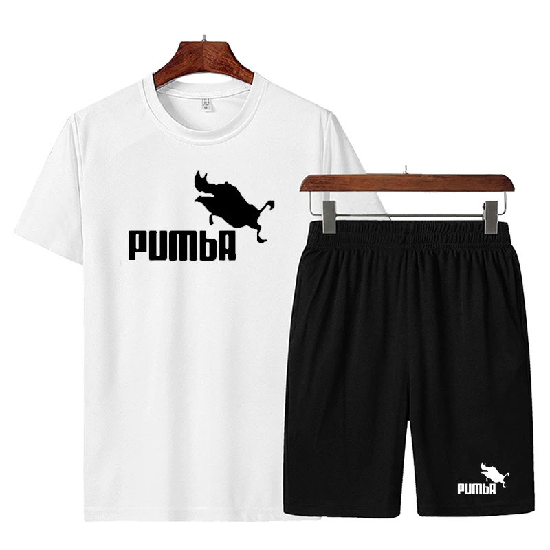 

Men's Tracksuit 2022Summer Men Set Fitness Suit Sporting Suits Short Sleeve T Shirt+pants men clothing Quick Drying 2 Piece Set