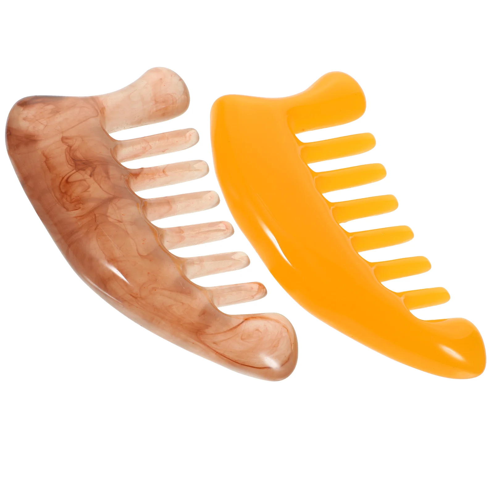 

2 Pcs Massage Comb Hair Scalp Massager for Head Scraping Board Scrapping Care Tool Beeswax Multifunctional Plate