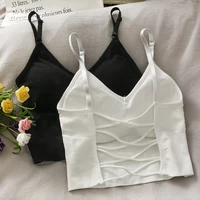 almighty summer tank camis for women spaghetti strap corset crop tops with built in bras chic woman tanks camisoles dropshipping