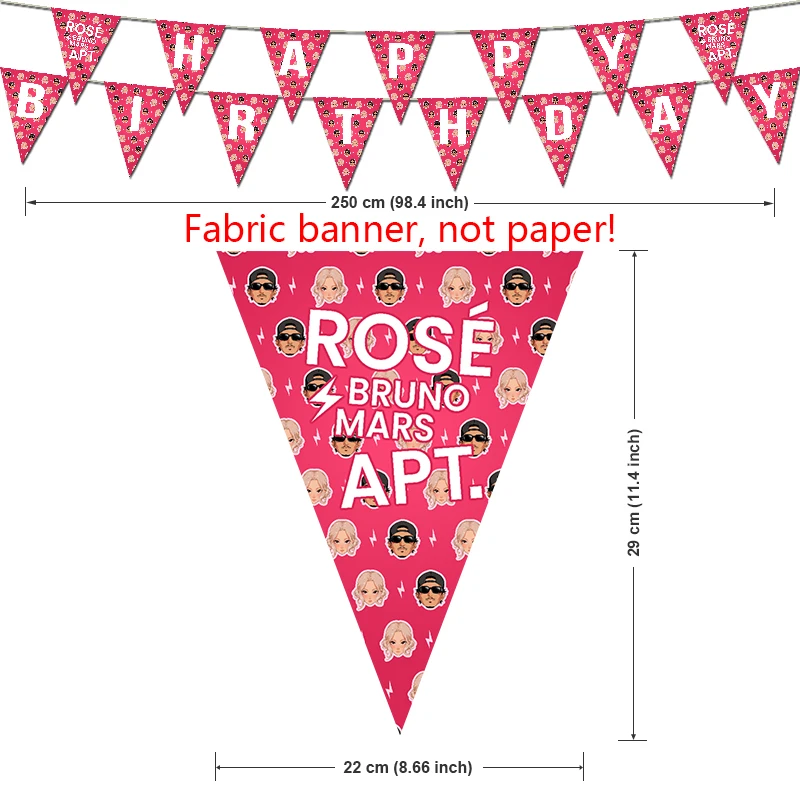 APT украшения для дня рождения Роза и Бруно Марс серии тематические поставки