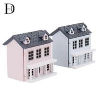 1 12 Dollhouse Miniature Wooden Little House Model Lovely Villa Doll House Decor