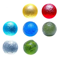 1pcs nature crystal czech glass meteorite single bead seven color seven color red yellow blue green white meteorite beads8 16mm