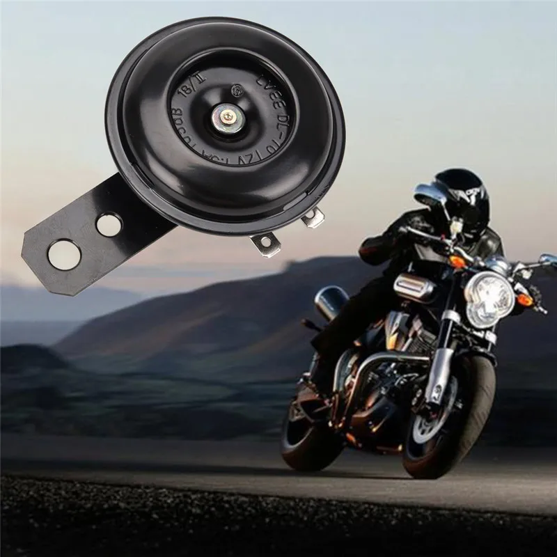 

1PC Universal Motorcycle Electric Horn kit 12V 1.5A 105db Waterproof Round Loud Horn for Scooter Moped Dirt ATV Replacement Part