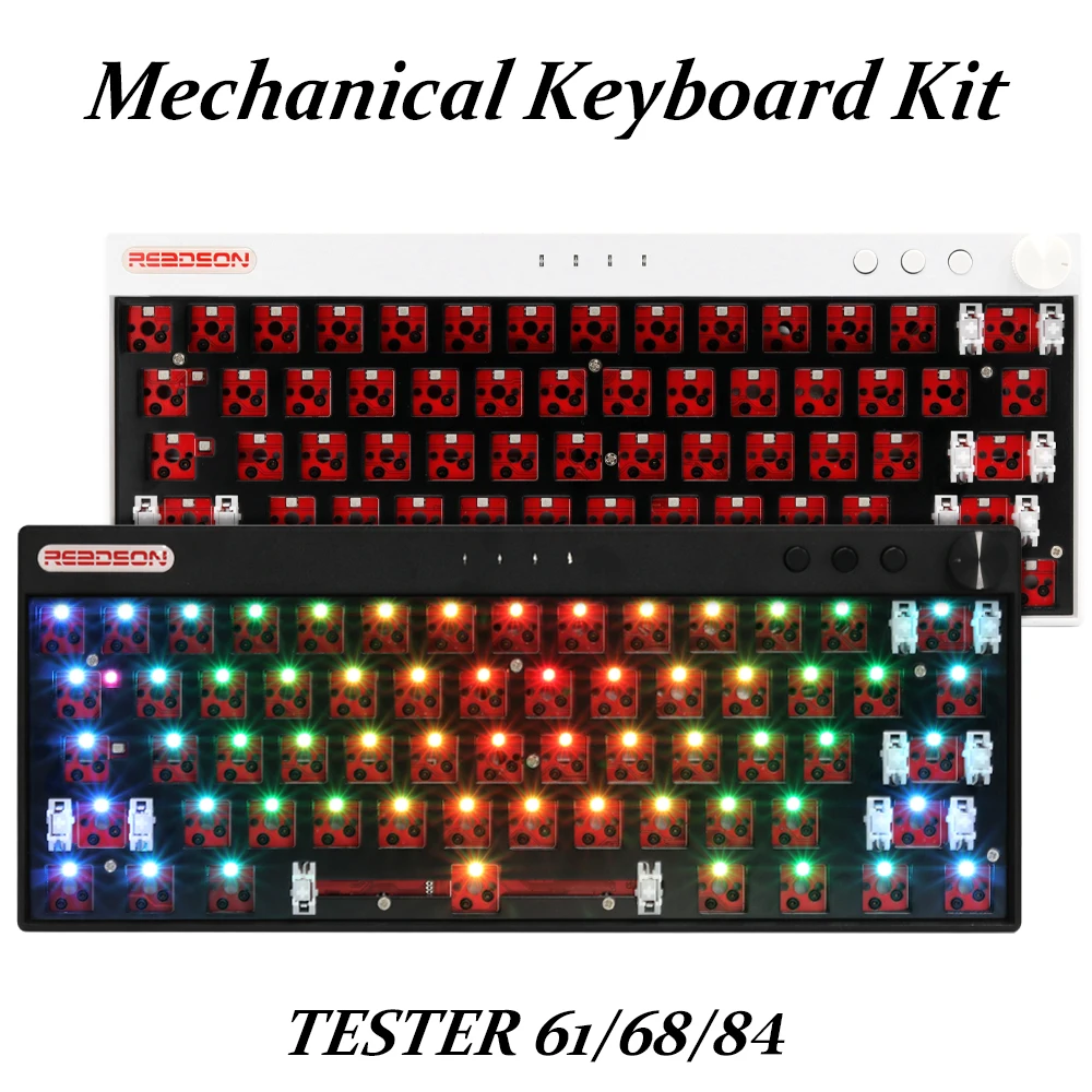Hot Swap Customized Mechanical Keyboard Kit 2.4Ghz Wireless Bluetooth RGB Backlight for Cherry Gateron Kailh Outemu 3/5 Pins