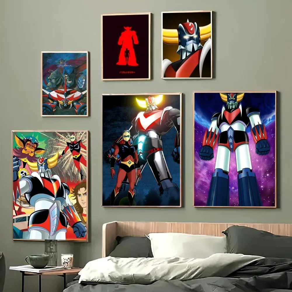 Постер НЛО-робот Goldorak с бумажным принтом для дома гостиной спальни входа в бар
