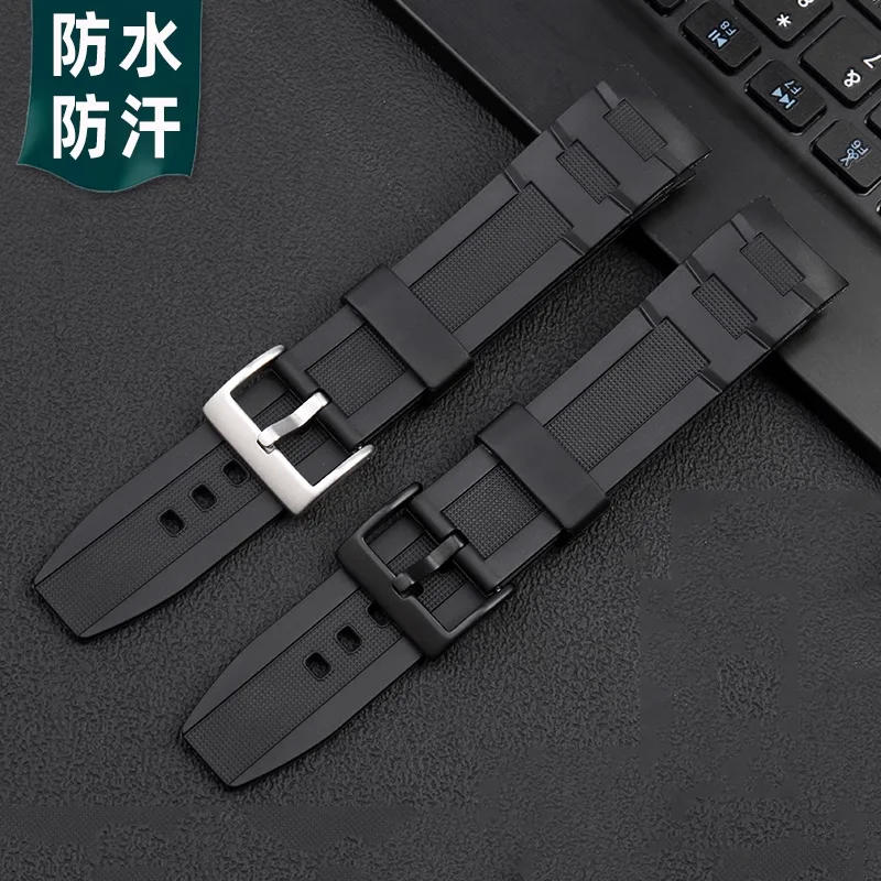 Ремешок для часов из силиконовой резины с изогнутым концом 22 мм EDIFICE Casio EFR-516/EFR-303L