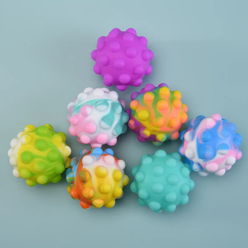 

Push pop glow in the dark silicone 3D printing stress ball bubble ball decompression and venting toy fidget toys stress relief