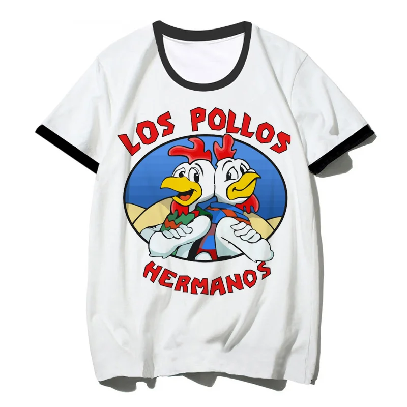 

Одежда los pollos hermanos для мужчин, забавная винтажная японская футболка y2k с Аниме Манга