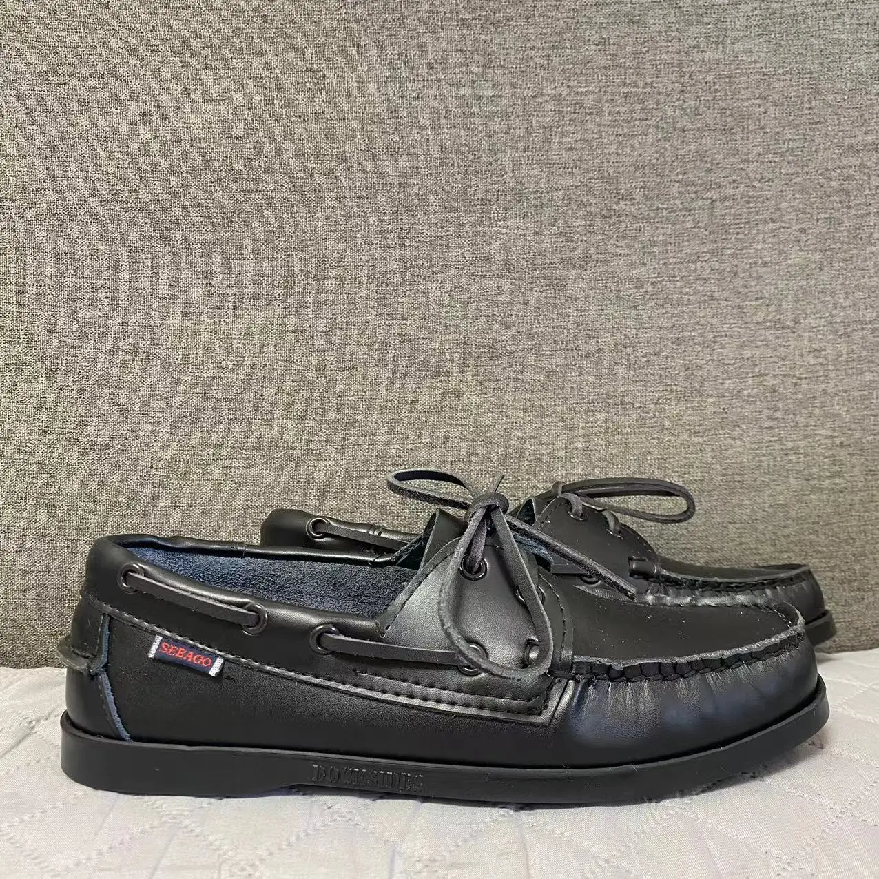 Men Genuine Leather Docksides Boat Shoes,Men Designer Sneakers For Hommme Femme Navy Blue-Brown Hombre Loafers Y063