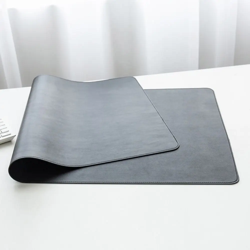 

1Pc Large Computer Mouse Pad PU Leather Keyboard Pad Simple PC Desk Mat Waterproof Oil Proof Table Mat Home Office Supplies