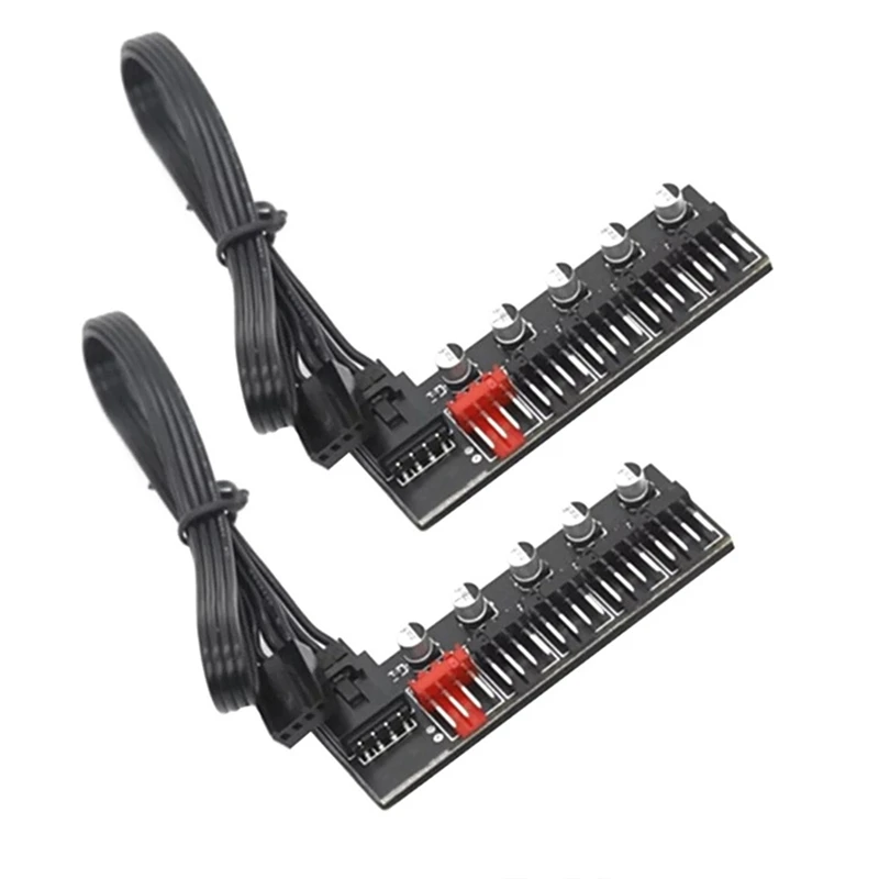 

2 шт., 5-портовый разветвитель для вентилятора