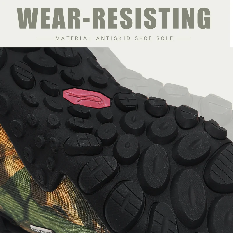 JIEMIAO Men Hiking Shoes Outdoor Tactical Training Army Boots Camouflage Climbing Waterproof Trekking Boots Trail Hunting Shoes