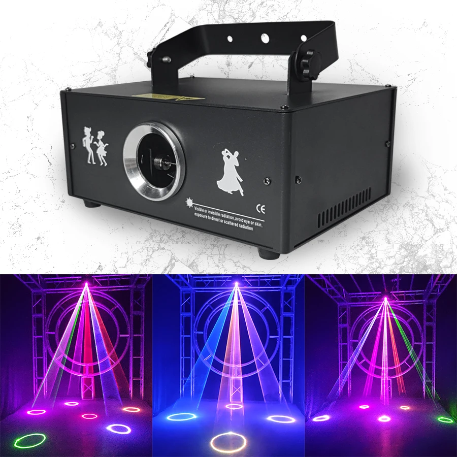 500mw 3D RGB animation laser effect projector professional DMX512 dj lights disco effect laser projector