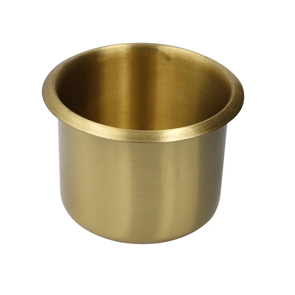 

RV Modification Cup Saucer Recessed Drop Holder Drink Marine Metal Insert Drinks Copper Holders All Purpose Car