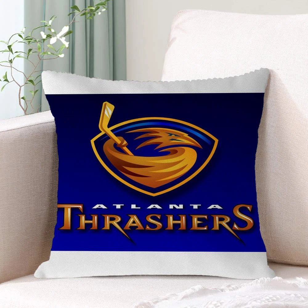  Atlanta Thrashers Декоративные Чехлы На Подушки Плюшевые Квадратные Сиденья Для Дивана