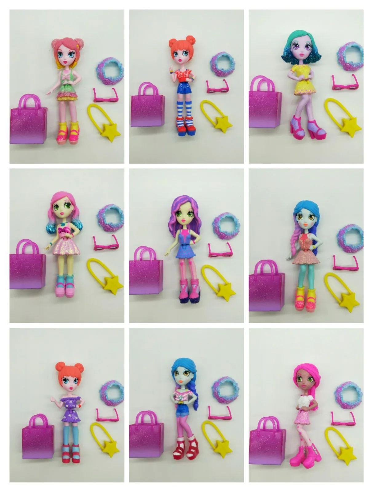 10см кукла Откройте модную куклу Fashion Doll Surprise Replacement Decoding Mixed 4-дюймовая модель игрушек подарок для девочки.