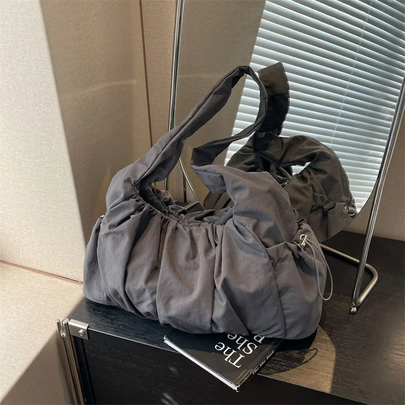 Нейлоновая тканевая сумка женская сумка-тоут вместительная летняя Новинка 2024