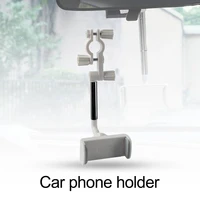 1 set cellphone bracket 360 degree adjustable multifunctional elastic car rear view mirror phone holder for auto
