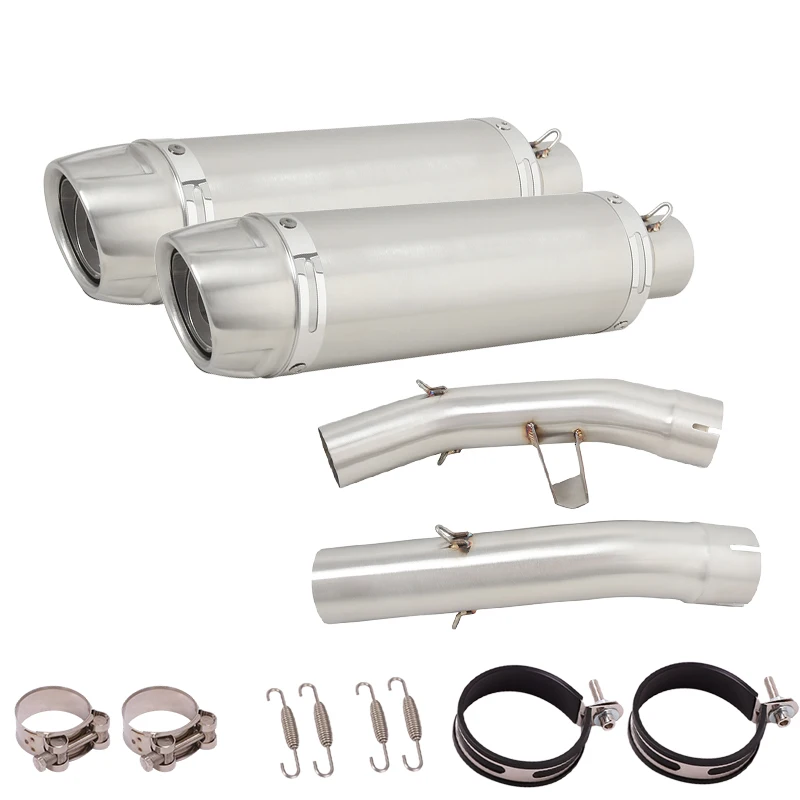 

Выхлопной глушитель для мотоцикла Yamaha FJR 1300 FJR1300 2001- 2022, левый и правый глушитель с двойной средней соединительной трубкой