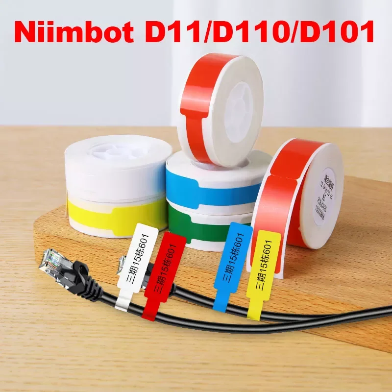 

Niimbot Mini Label printer paper Printing Label Waterproof Anti-Oil Cable Label Color Scratch-Resistant Label For D11 D110 D101