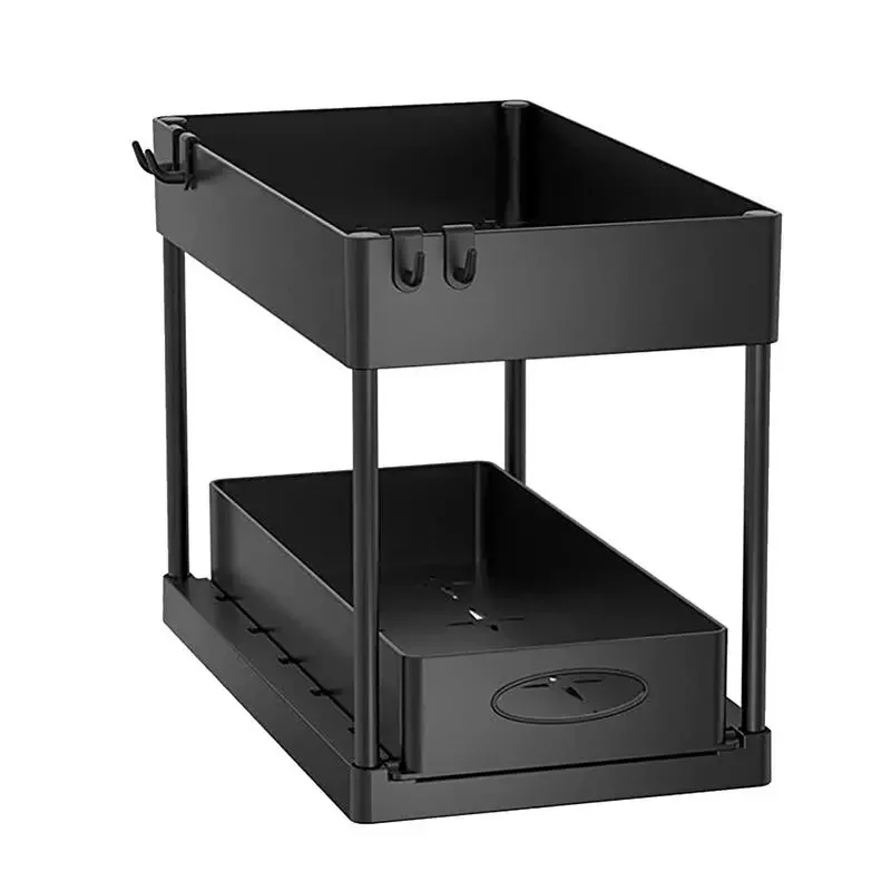 

Under Sink Organizer 2 Tier Bathroom Sink Organizer Simple Trending Organizer Drawer Under Sink Multi-Purpose Metal Organizers