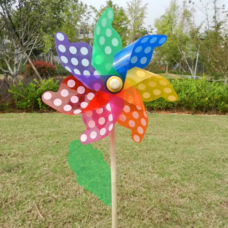 

Colorful Pinwheel Wind Wind Spinner Windmill Home Garden Yard Decor Kids Toys L41D