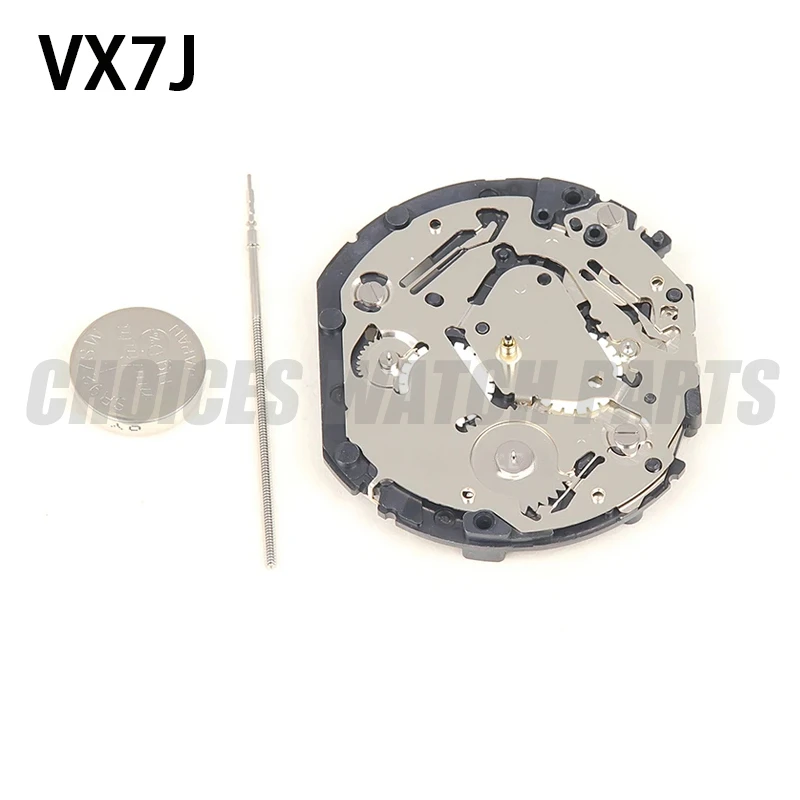 Япония VX7J VX7JE кварцевый механизм 6 стрелок 3/6/9 маленькие секундные часы