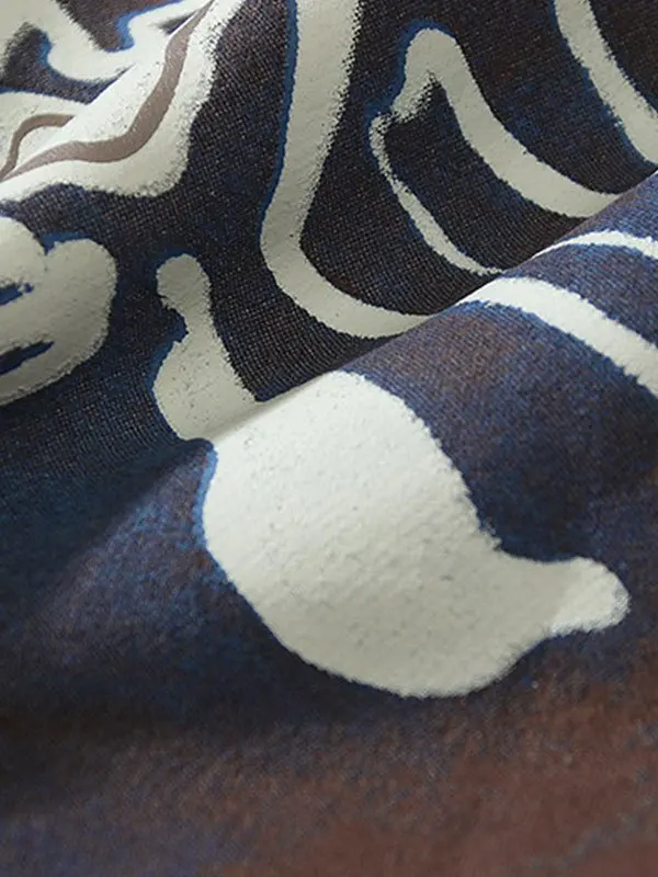 Коричневая толстовка с капюшоном и принтом скелета новинка 2022 кардиган на молнии