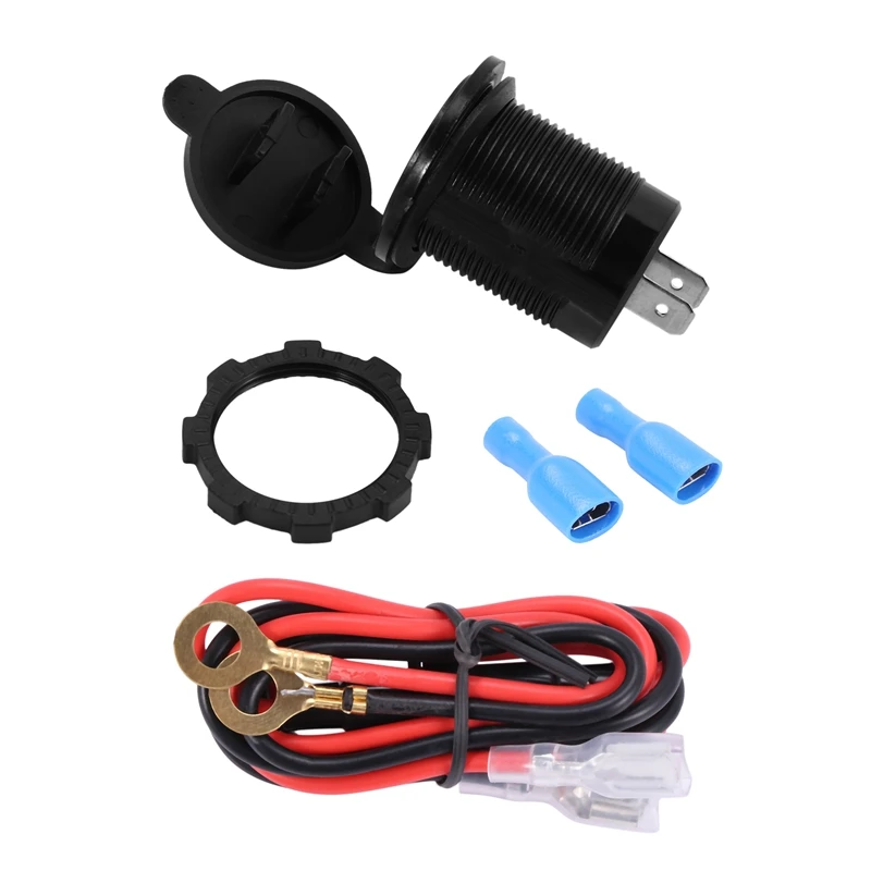 

Waterproof Dual USB Charger Socket Power Outlet 2.1A & 2.1A With Digital Voltmeter LED Light For Ipad Iphone Car Boat Motorcycle