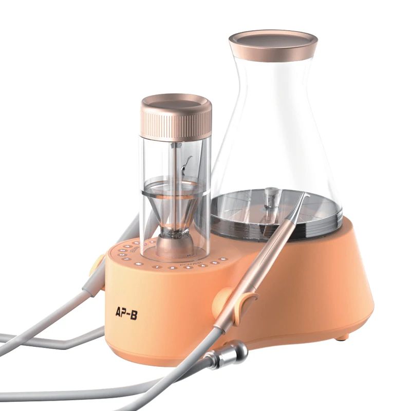 Оригинальный компактный зубной скалер 2 в 1 и воздушный полировщик отбеливание