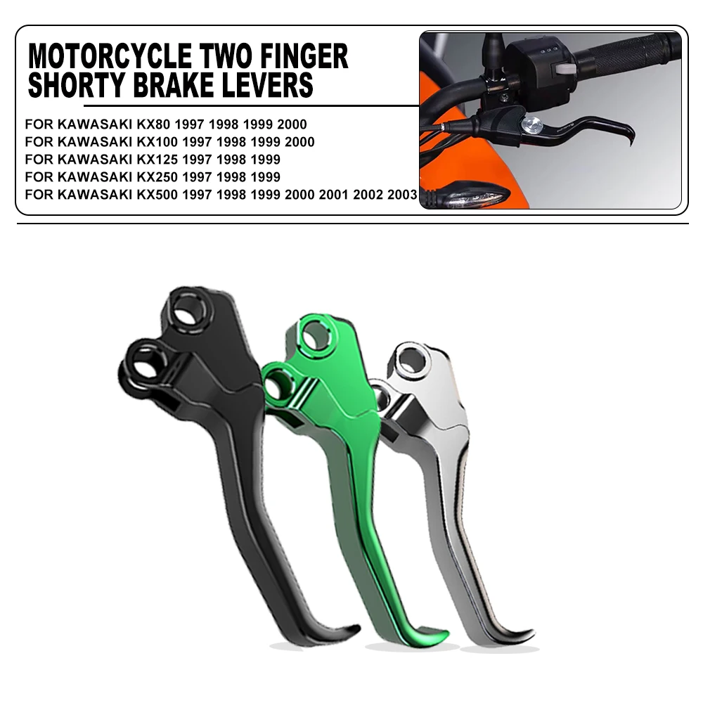 

Алюминиевый рычаг тормоза с двумя пальцами для KAWASAKI KX80 KX100 KX125 KX250 KX500 KX kx 80 100 125 250 500 1997-2003