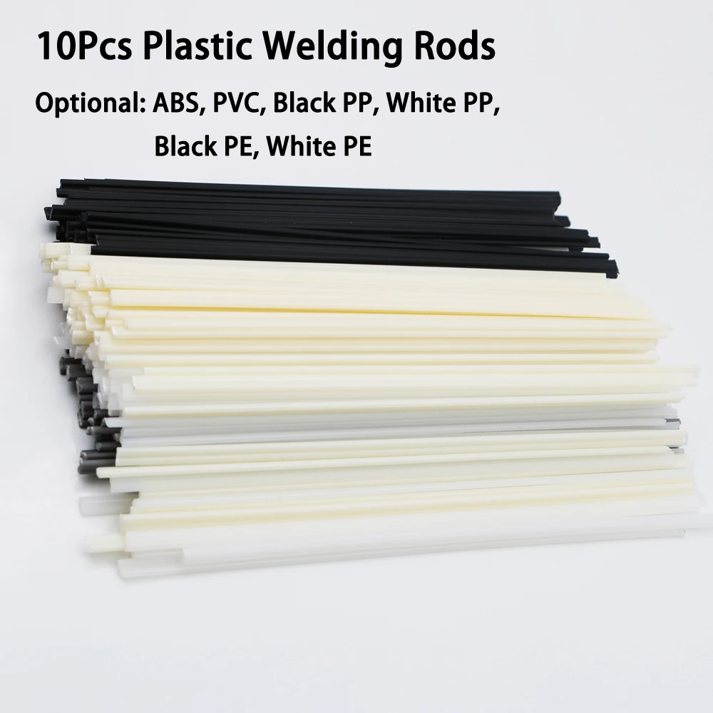 

10Pcs 9.84 Inch Plastic Welding Rods ABS PP PVC PE Welding Rods Sticks Bumper Repair Soldering Tools For Chemical Bucket