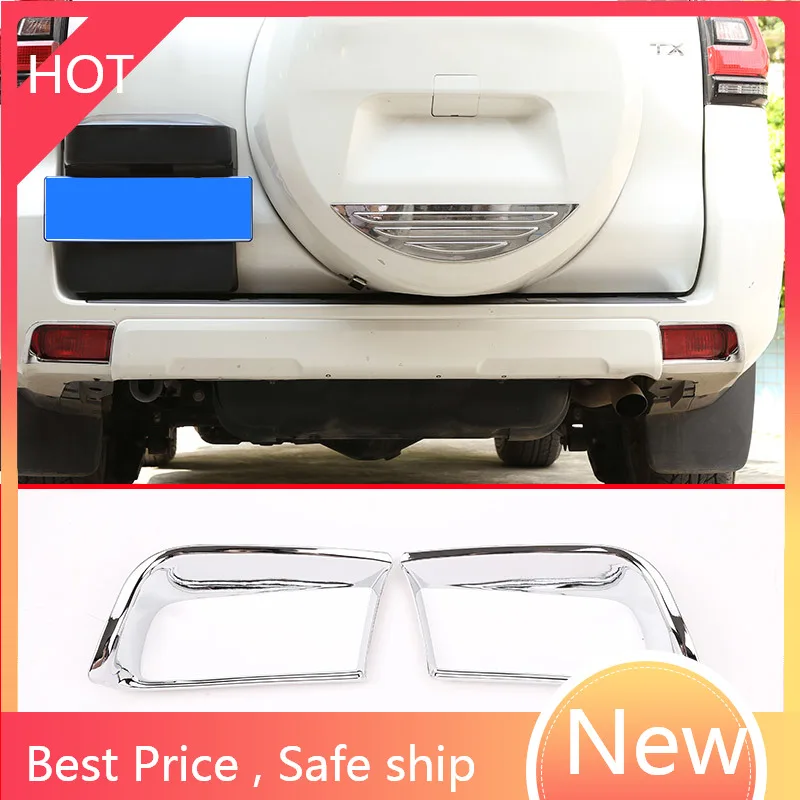 

Для Toyota Land Cruiser Prado FJ150 150 2010-2018 ABS хромированный Автомобильный задний фонарь декоративная рамка отделка Аксессуары ki