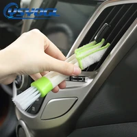car multi purpose brush air conditioner outlet cleaning tool multi purpose dust brush car accessories interior clean 2 in 1