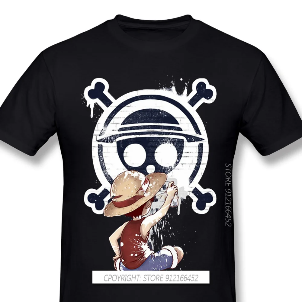 

One Piece Japanese Anime Luffy Tshirt Men Fashion Casual Short Sleeve O-Neck Man's T-Shirts Harajuku Streetwear