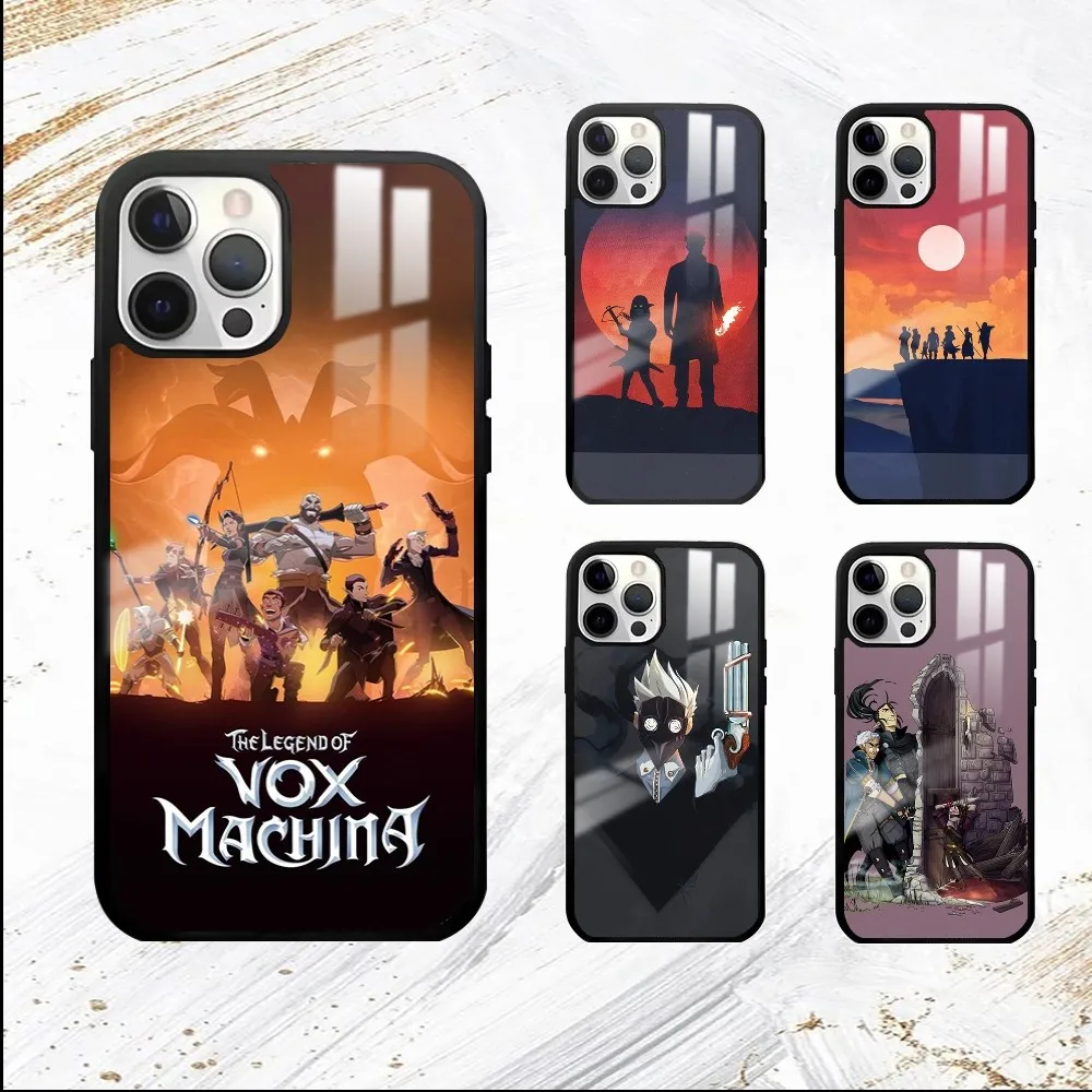 Чехол для телефона с рисунком L-Legend V-Vox Machina iPhone 16 14 13 12 11 Pro Max Plus мини-ПК зеркальный