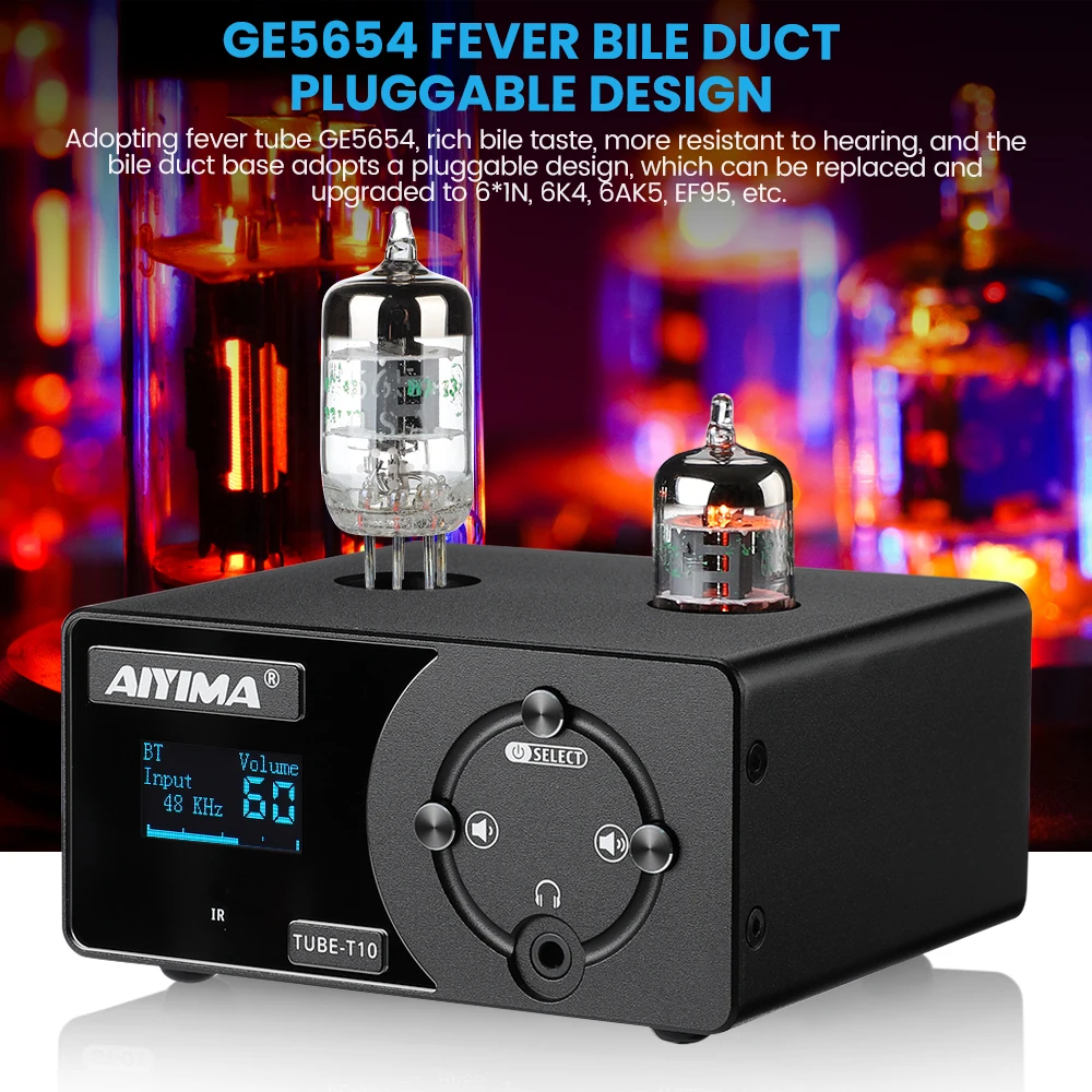 Усилитель для наушников AIYIMA APTX Bluetooth Hi-Fi декодер домашнего кинотеатра USB DAC