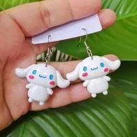 kawaii sanrio earrings kuromi cinnamoroll cartoon cute creative earrings anime fashion niche jewelry girls birthday gifts