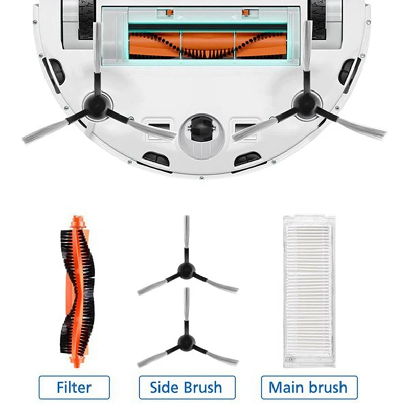 Основная боковая щетка с фильтром аксессуары для швабры Xiaomi Mi Robot Vacuum-Mop Pro STYTJ02YM 2S