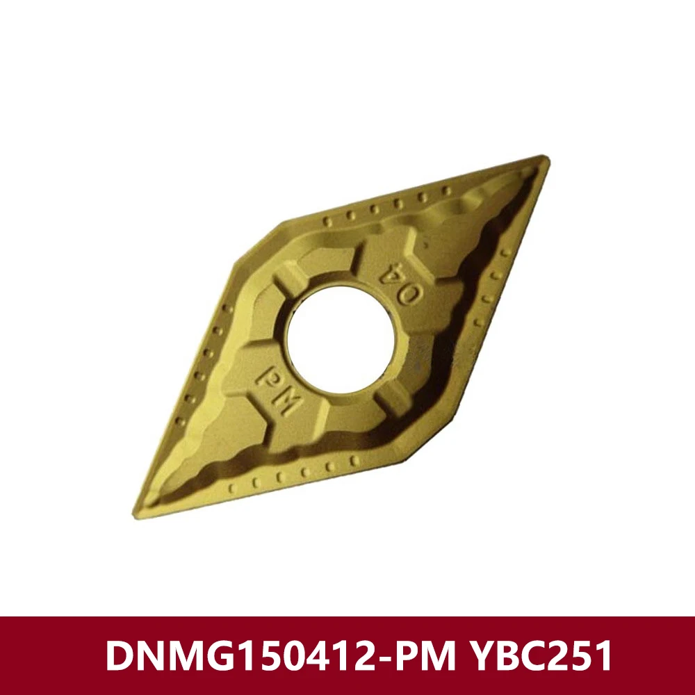 Оригинальные карбидные вставки DNMG150412-PM YBC251 DNMG150412 DNMG 150412 PM токарный станок с ЧПУ
