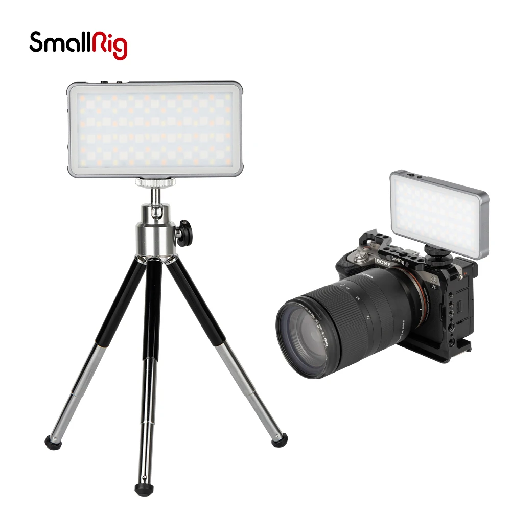 

SmallRig Vibe P96L RGB Video Light Tripod kit Edition Full Color RGB Light with Mini Tripod Dual Cold Shoe Adapter 3861