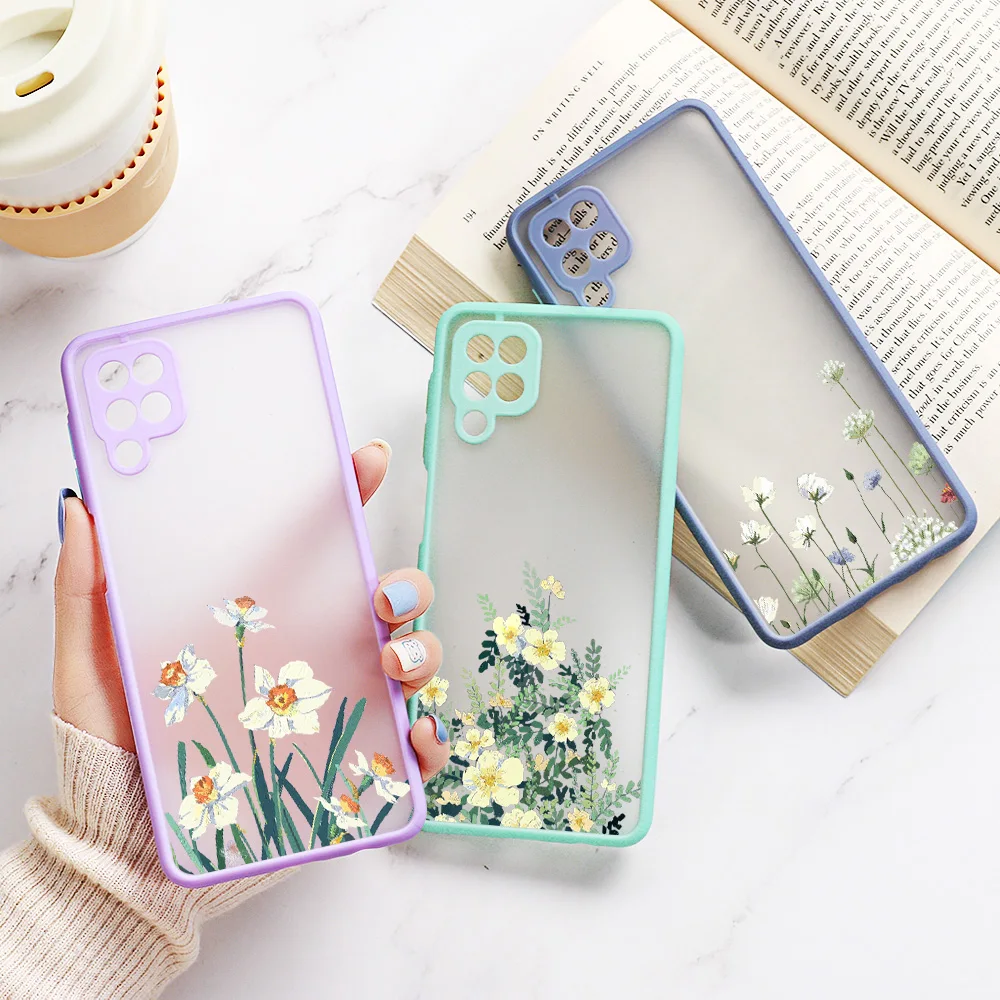 

Flower Leaf Phone Case For Realme 8 Pro C11 2020 C12 C15 C21 C25 C17 7 Pro 7 6 6i 5i 5s 5 V5 X7 Coque Shockproof Hard PC Cover
