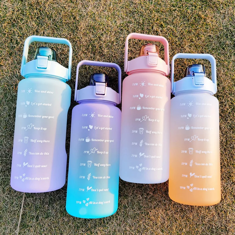 For Kids Children Girls Motivational Straw Cup For Water Jug Gym Bottle