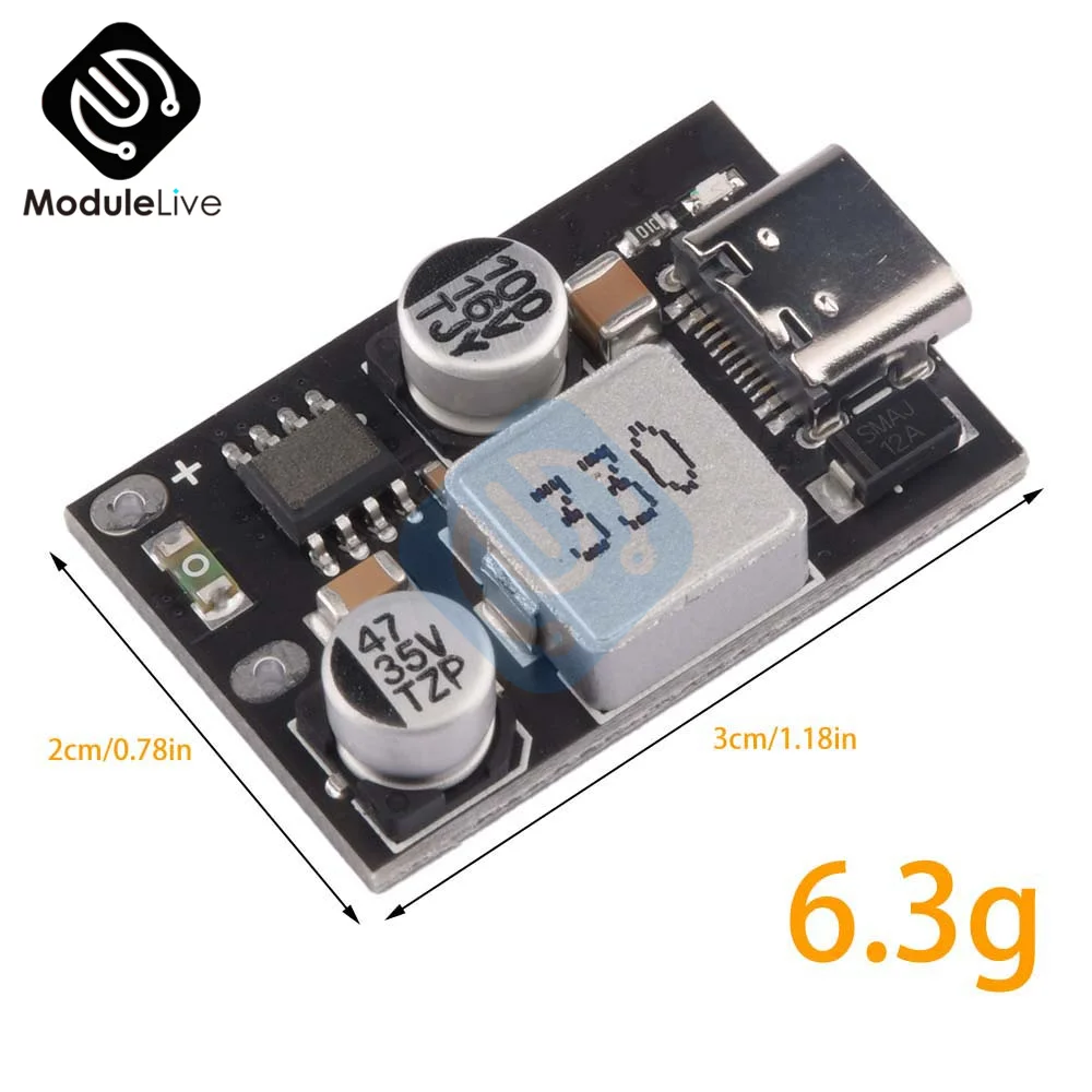 

Модуль быстрой зарядки Apple PD3.0 PPS, 8-32 В постоянного тока, 20 Вт, интерфейс Type-C, версия с выходом без нагрузки SCP