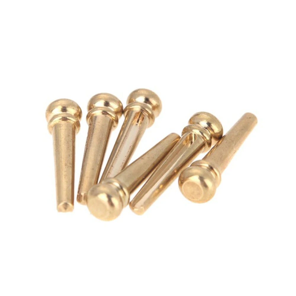 6-компонентная латунная народная акустическая гитара мостовой штифт