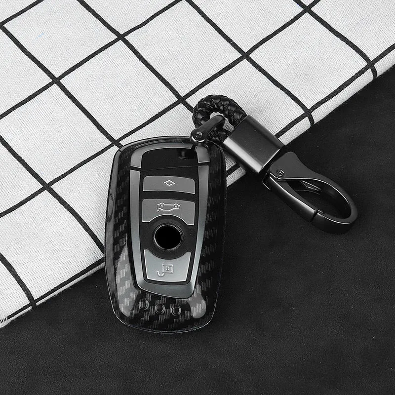 

Carbon Car Key Fob Cover Case Holder Shell for BMW 1 2 3 4 5 6 7 Series X1 X3 X4 X5 X6 F30 F34 F10 F07 F20 G30 F15 F16 Keychains