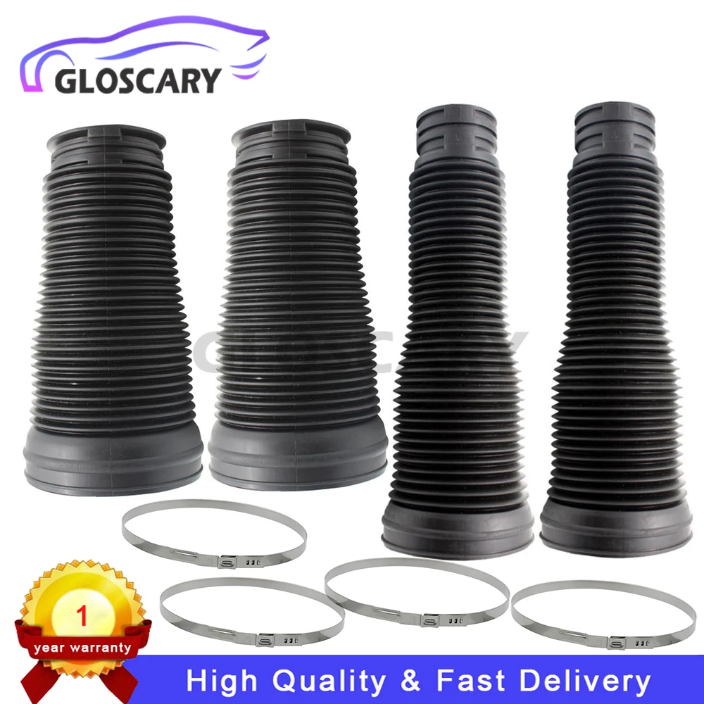 

4pcs New Front Rear Air Suspension Repair Kits For Mercedes W221 S350 S500 Shock Absorber Rubber Boots Dust Boot Cover Ring