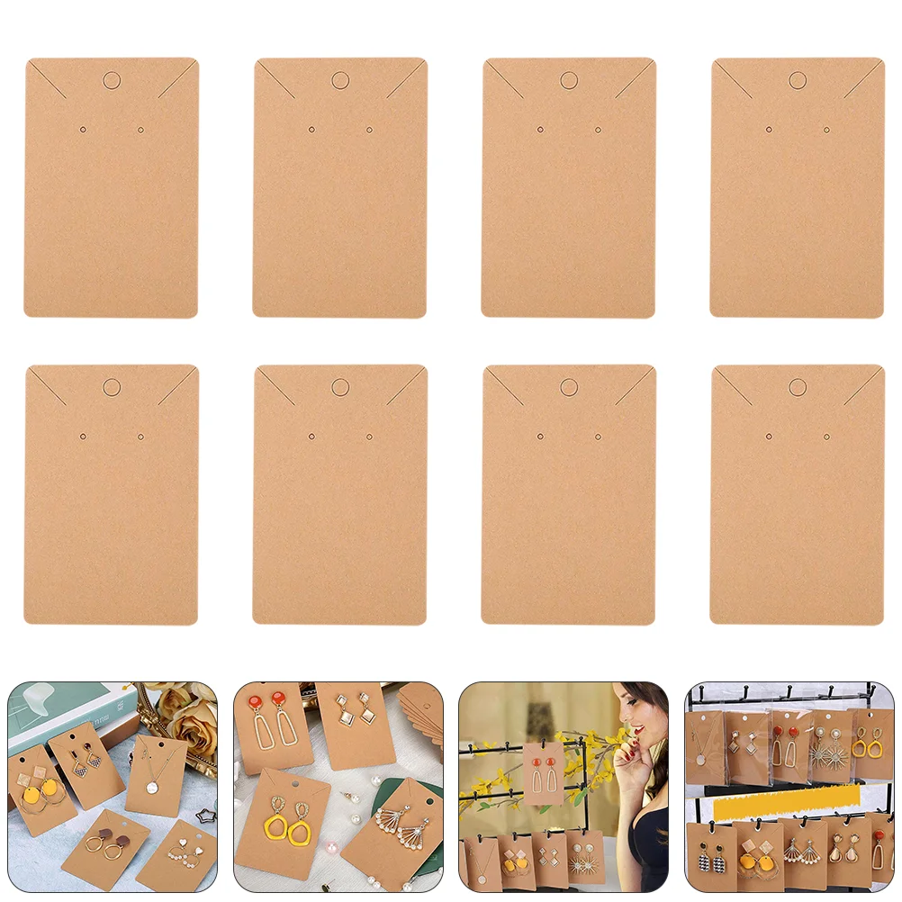 

Paper Holder Ear Stud Necklace Self Seal Bags Earring Tag Jewelry Display Cards